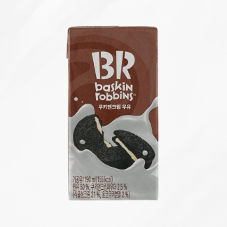 배스킨라빈스 쿠키앤크림 우유 (190ml*24개)