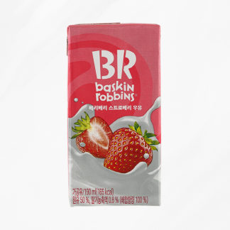 배스킨라빈스 베리베리 스트로베리 우유 (190ml*24개)