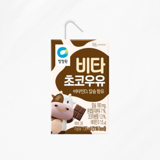 청정원 비타 초코우유 135ml